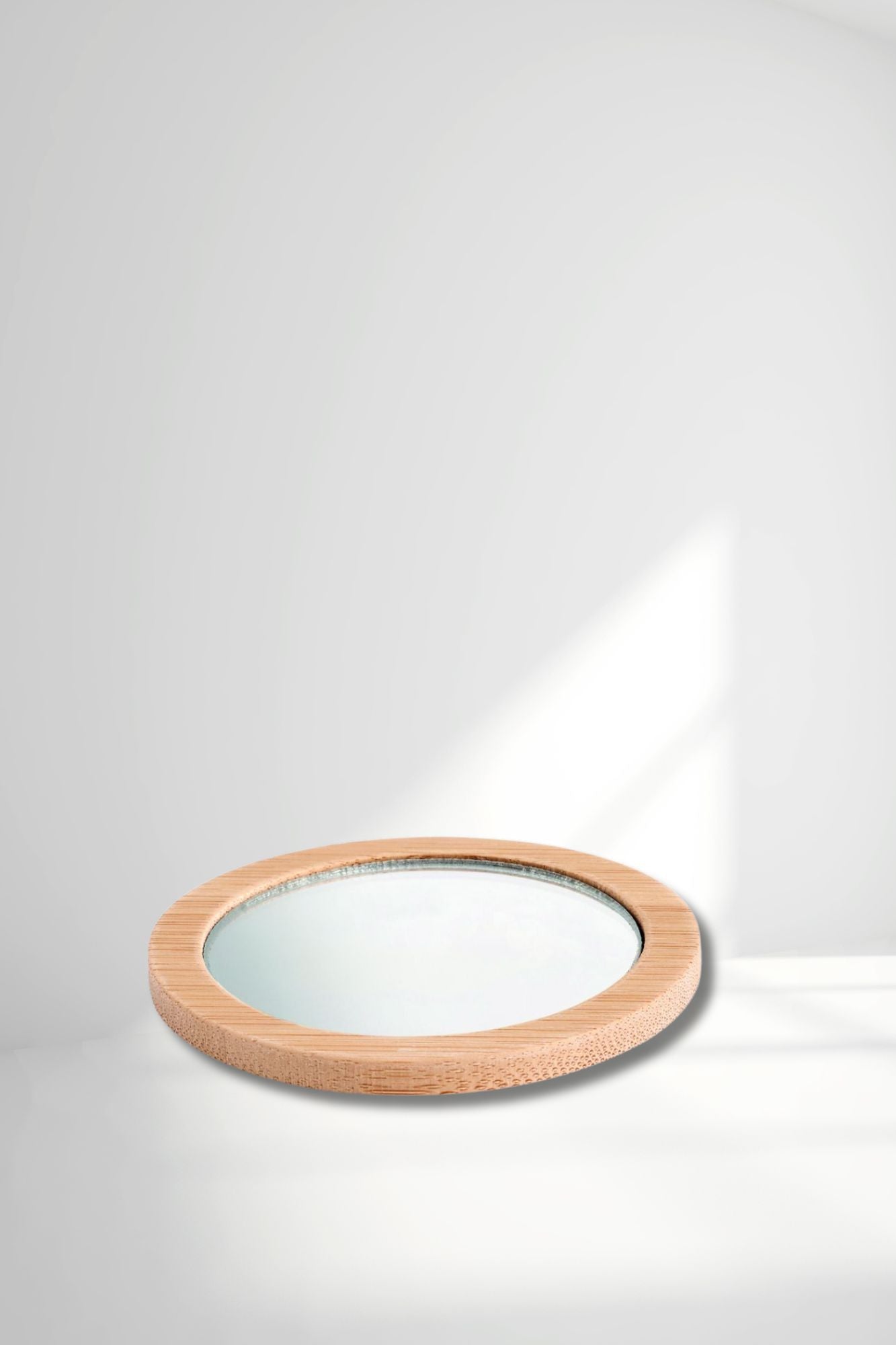 Specchietto in Bamboo Personalizzato con Nome + Sacchetto Coordinato