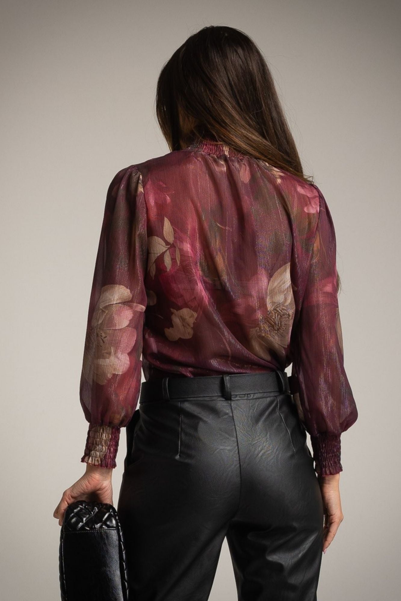 Blusa Lurex Floral.